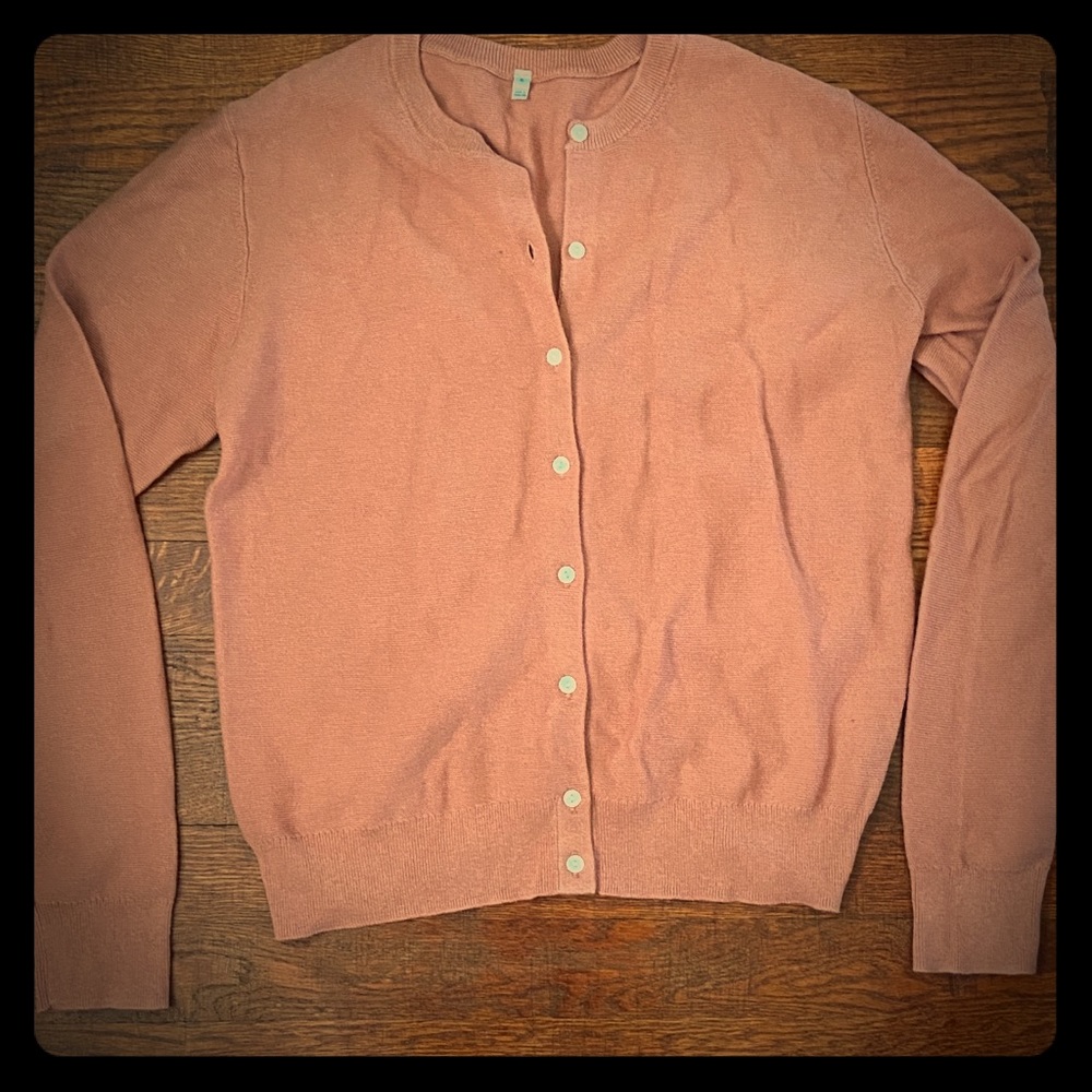 WOMEN COARSE JERSEY KNIT CARDIGAN